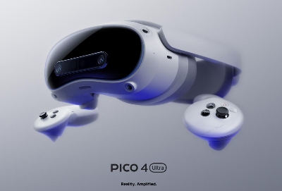 Picture of PICO 4 Ultra 12G+256G VR MR 3D Wireless VR Glasses 6DOF Virtual Reality 4K Display for Smart Glasses w Motion Tracker