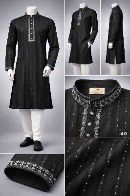 Picture of Luxury embroidery Panjabi with premium finish 503