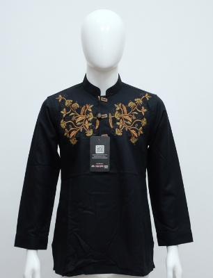 Picture of Boys Premium Embroidered Black Panjabi 1217