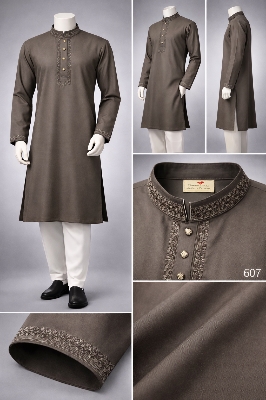 Picture of Luxury embroidery Panjabi with premium finish 607