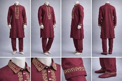 Picture of Gatsby Premium Panjabi for Men – Classic Fit | Eid & Festive Wear 06-MAROON 958