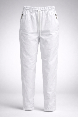 Picture of Boys Premium White Drawstring Pajama Pant 1222