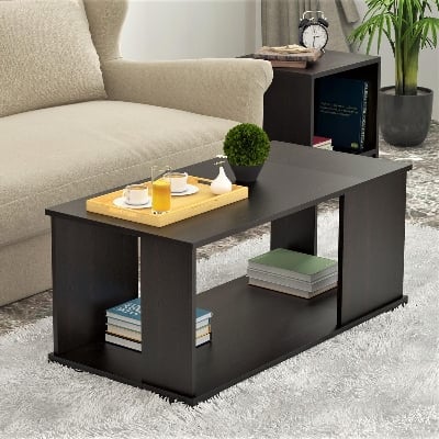 Picture of Engineered Wood Coffee Table  Tea Table  Side Table  Center Table - Black