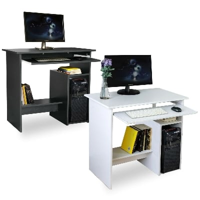 Picture of Melamine computer table - White