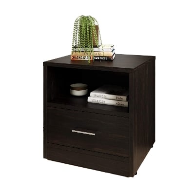 Picture of NRSFurniture Bedside table with lockers drawers -Dormitory bedroom storage cabinet Bedside table