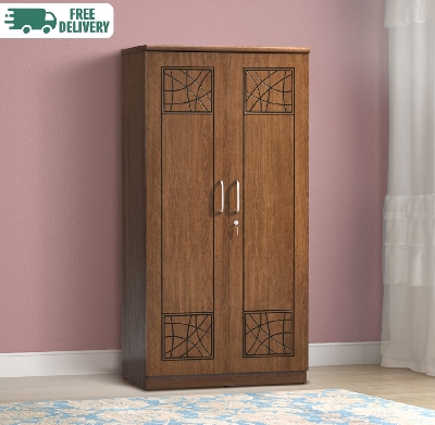 Picture of Premium Quality - Modern 2 Door Almira,Melamine Laminated Board Chevron Cupboard 72/28 - antique