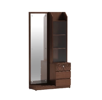 Picture of Antique MDF BOX Dressing Table with Shelves and Multiple Drawers D2 72/30 - antique