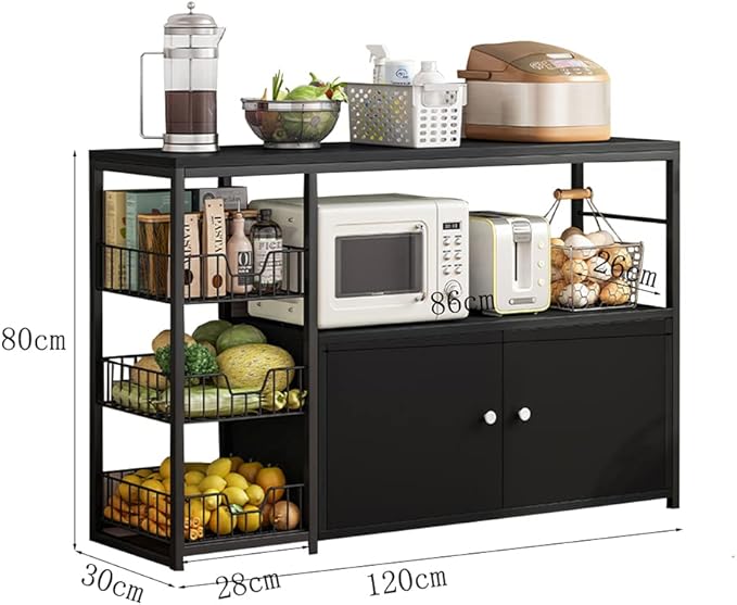 Picture of Best Kitchen Cabinet Shelf organizer with Microwave Oven and Utility Storage Shelf Rack