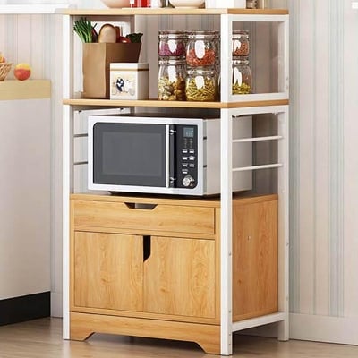 Picture of Drawers System Best Kitchen Cabinet Shelf Organizer with Multi-Tier Shelf Microwave Oven Stand