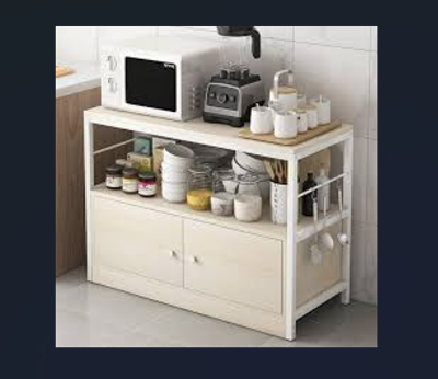 Picture of Impressive Kitchen Cabinet Shelf Organizer with Utility Storage Shelf Rack