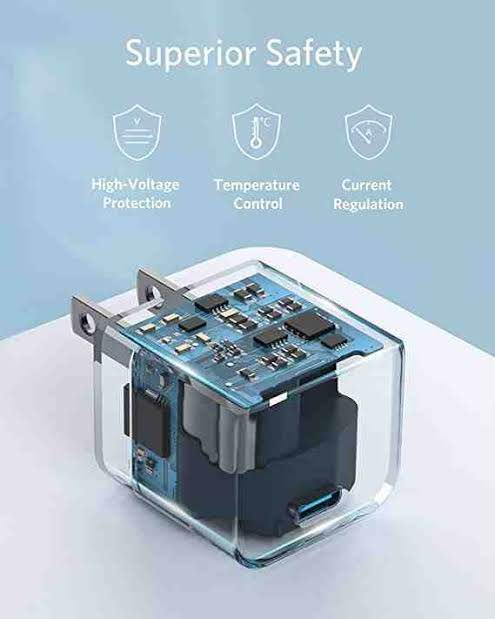 Picture of Anker 20w Cube PowerportIII PD USB C Fast Charger -White