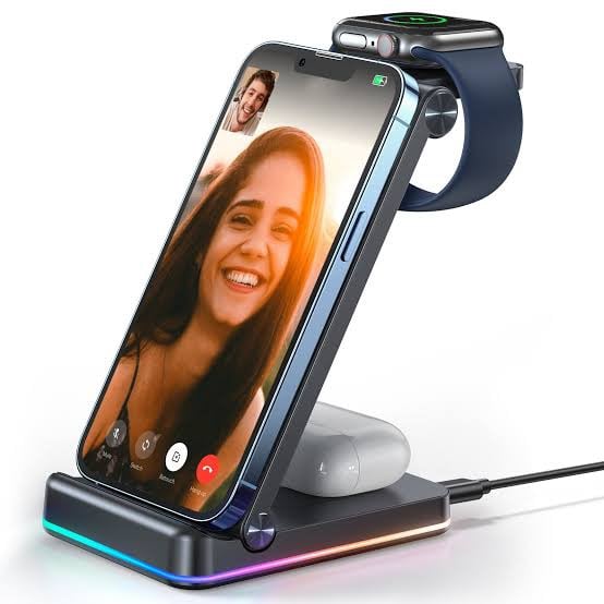Picture of Joyroom JR-WQN01 3in1 Magnetic Charging Station -Black