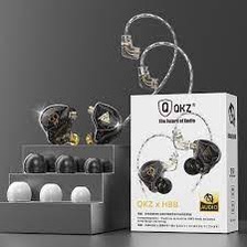 Picture of QKZ x HBB Titanium-Coated Diaphragm Driver Earphones (Mic) -Black