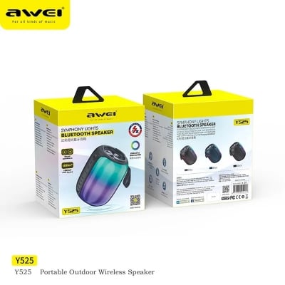 Picture of Awei Y525 Mini Portable RGB Light Bluetooth Speaker -Black