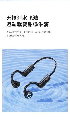 Picture of Awei A886 Pro Air Conduction Wireless Neckband -Black
