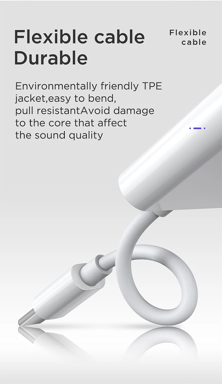 Picture of JOYROOM SH-C1 Type-C / USB-C to HIFI + PD Digital Audio Converter Adapter (White) -White