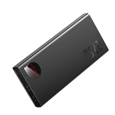 Picture of Baseus Adaman Metal Digital Display Quick Charge Power Bank 10000mAh 22.5W Black -Black