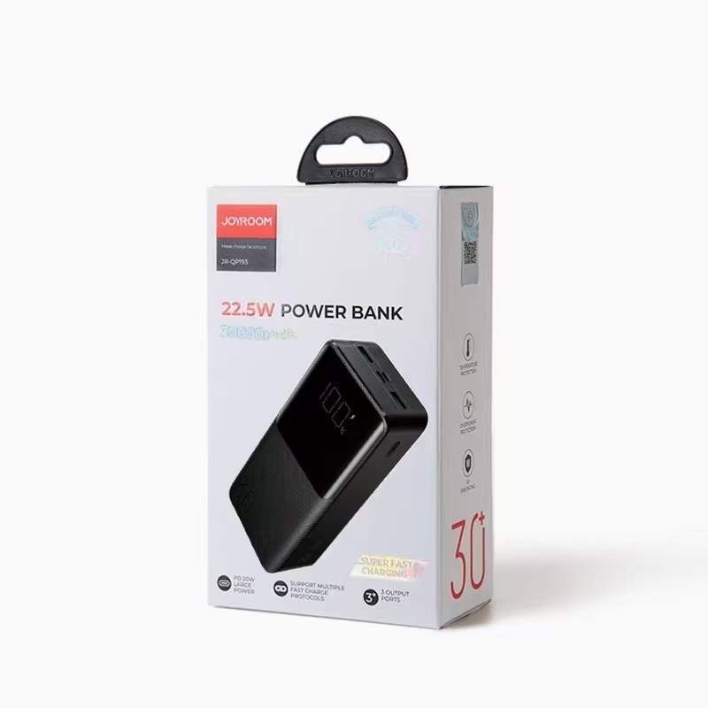 Picture of Joyroom JR-QP193 30000mAh 22.5W Fast Charging Power Bank -Black