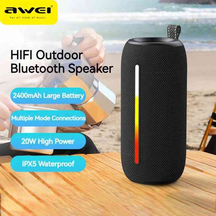 Picture of Awei Y788 Portable Outdoor Bluetooth Speaker -Black