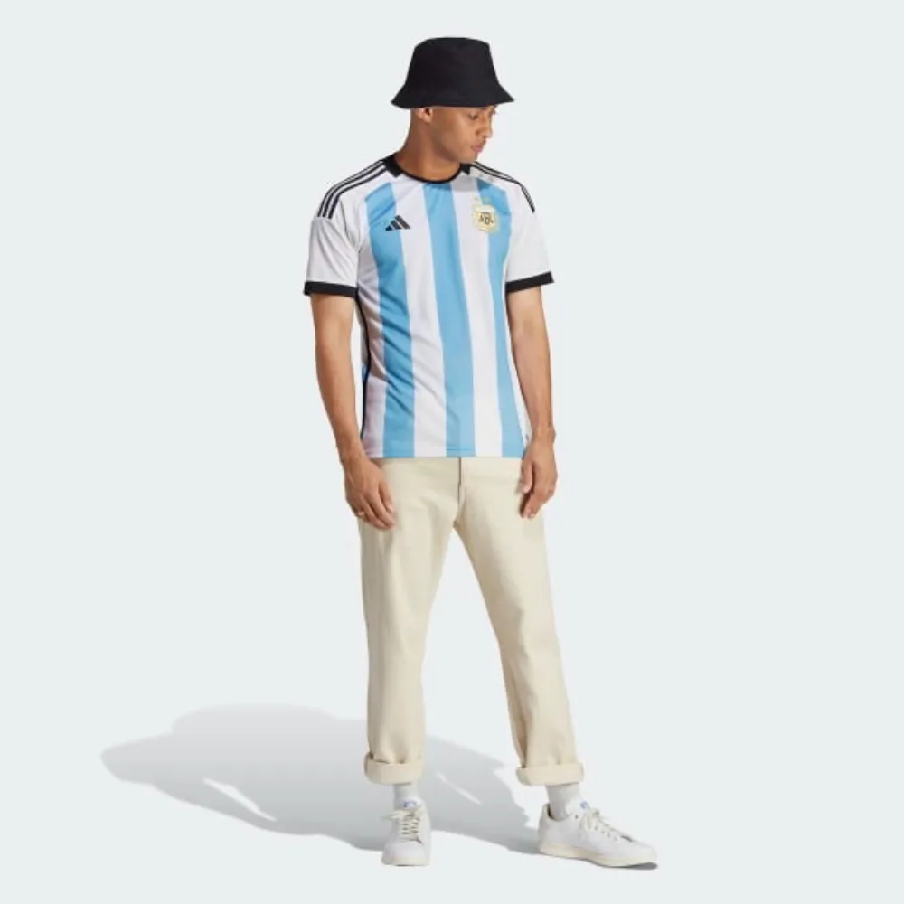 Picture of Argentina Home Jersey Player Edition Qatar World Cup 2022 Sky Blue