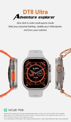 Picture of DT NO.1 DT8ultra Smart watch - AM Gadget -Black