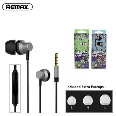 Picture of Remax RM-512 Wired Black Earphone Original -Black