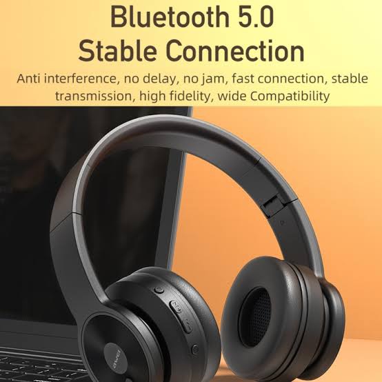 Picture of Awei A996BL Wireless Headset With Built-in Microphone Foldable Noise Cancellation - Bluetooth -Black