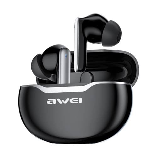 Picture of Awei T50 TWS Truly Wireless Gaming Bluetooth Earbuds - Black -Black