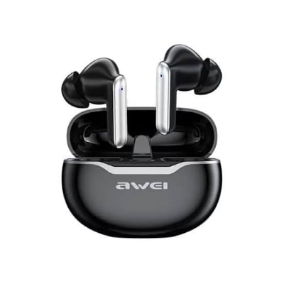 Picture of Awei T50 TWS Truly Wireless Gaming Bluetooth Earbuds - Black -Black