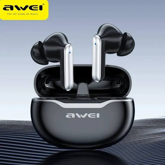 Picture of Awei T50 TWS Truly Wireless Gaming Bluetooth Earbuds - Black -Black