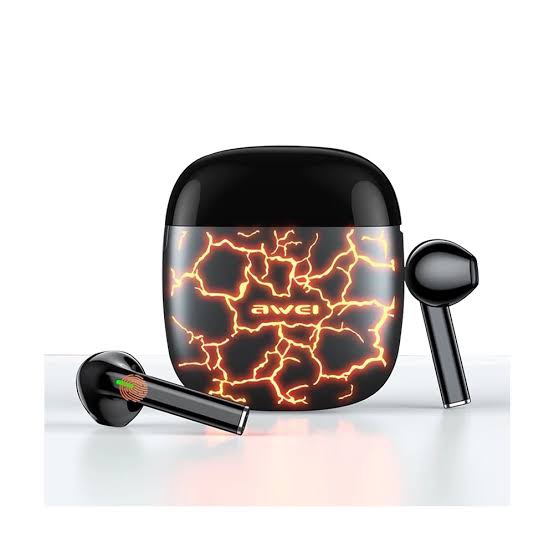 Picture of AWEI T28 Pro TWS Bass Low Latency RGB Gaming Earbuds -Black