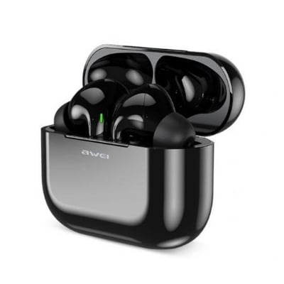 Picture of Awei T29 True TWS Bluetooth Smart Touch Sports Dual Earbuds With Charging Case Black -Black