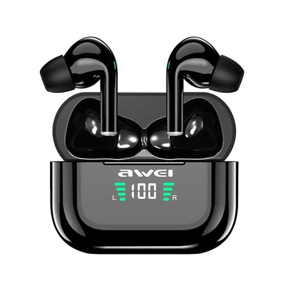 Picture of Awei T29P True Wireless Earbuds Bluetooth 5.0 with LED Digital Display -Black