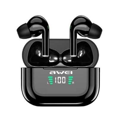 Picture of Awei T29P True Wireless Earbuds Bluetooth 5.0 with LED Digital Display -Black
