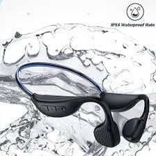 Picture of Awei A895BL Air Conduction Sports Headphones 5.3 Wireless Bluetooth Earphones With LED Light Strip -Black