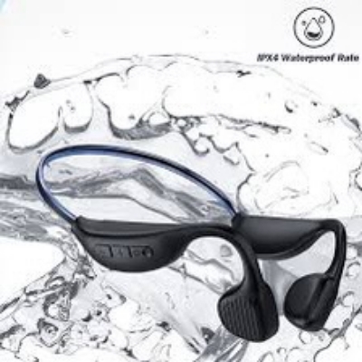 Picture of Awei A895BL Air Conduction Sports Headphones 5.3 Wireless Bluetooth Earphones With LED Light Strip -Black