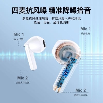 Picture of TL11 Dual-Mic ENC True Wireless Earphones -Black