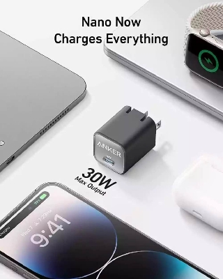 Picture of Anker Nano 3 30W Charger (Anker 511) for iPhone16 15 & 14 & 13 Series​ White