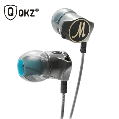 Picture of QKZ DM7 Zinc Alloy In-Ear Earphone - Gray - Headphone - Headphone - Ear Phone - Earphone -Grey