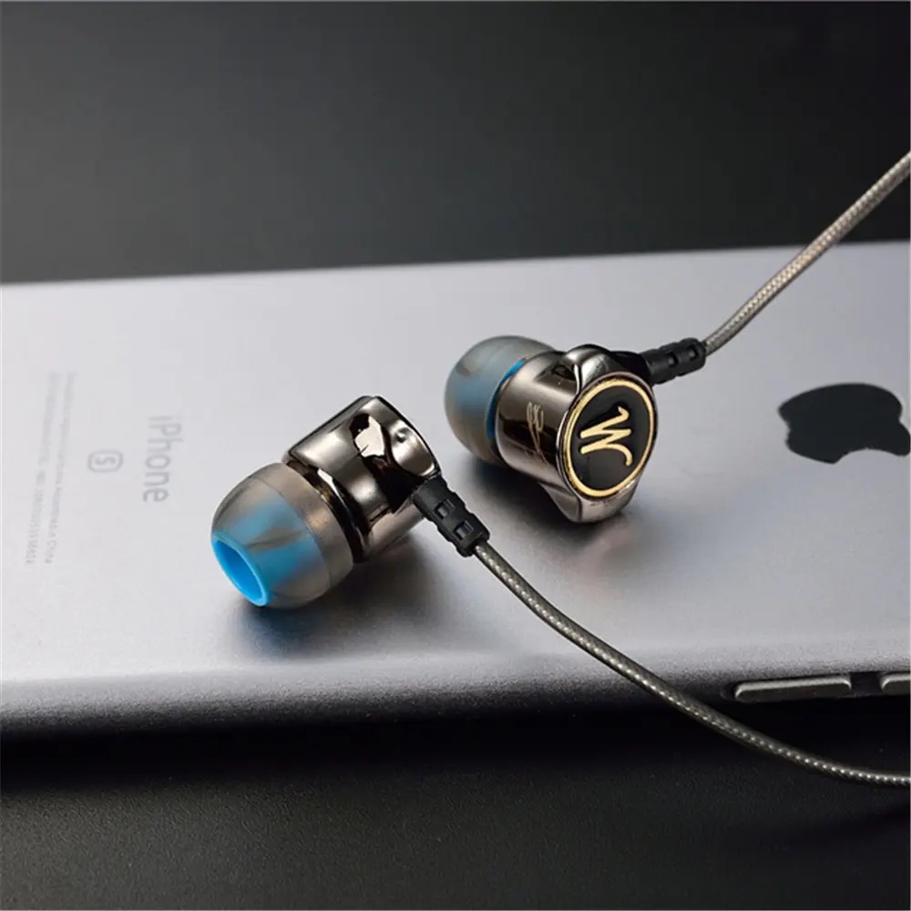 Picture of QKZ DM7 Zinc Alloy In-Ear Earphone - Gray - Headphone - Headphone - Ear Phone - Earphone -Grey
