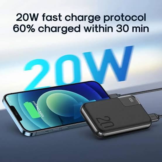Picture of Joyroom JR-QP190 Mini 10000mah 20W Fast Charging Power Bank -Black