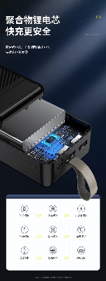 Picture of Awei P7K 30000mAh fast Charging Power bank -Black
