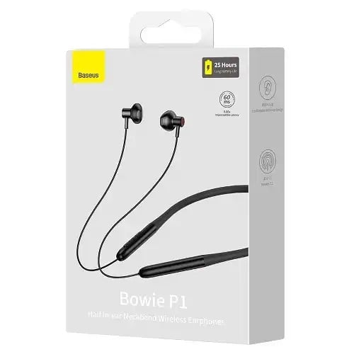Picture of Baseus Bowie P1 Half-In-ear Neckband Wireless Earphone -Black