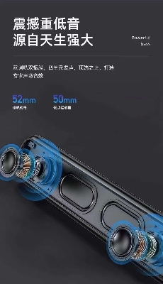 Picture of Awei Y333 Bluetooth TWS Waterproof Speaker (10W) -Black