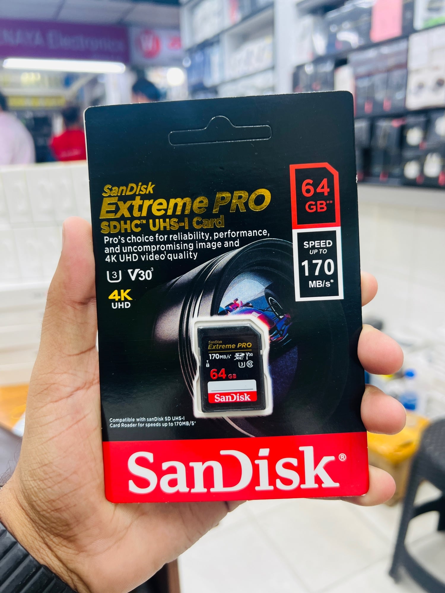 Picture of SanDisk Extreme PRO 64GB 200mbps SDXC UHS-I Memory Card -64GB