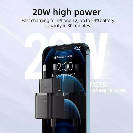 Picture of Joyroom Charger Home Adapter Mini Fast Travel 20W L-P202 – Black -Black