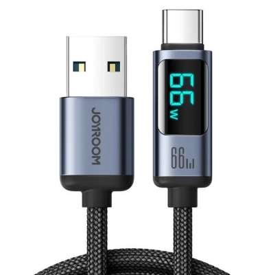 Picture of JOYROOM S-ACO66A16 6A USB to USB-C / Type-C Digital Display Fast Charging Data Cable, -Black