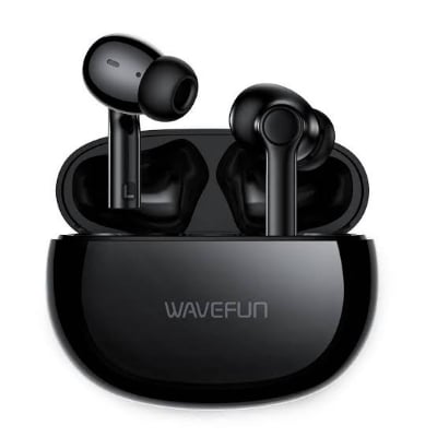 Picture of WaveFun Star wireless Music & Gaming Mode ENC Earbuds -Black