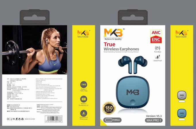 Picture of MKB Max Pro 1 ANC +ENC(Dual Mic) True Wireless Earphones
