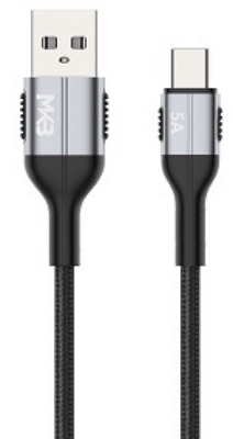 Picture of MKB USB -TYPEC 5A FAST Cafule cable/ metal -Black
